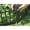 Emsco Group Estate Series Wrought-Iron Style Border Fencing, Resin Edging, 10 Feet, Black 2096HD - alternate 2